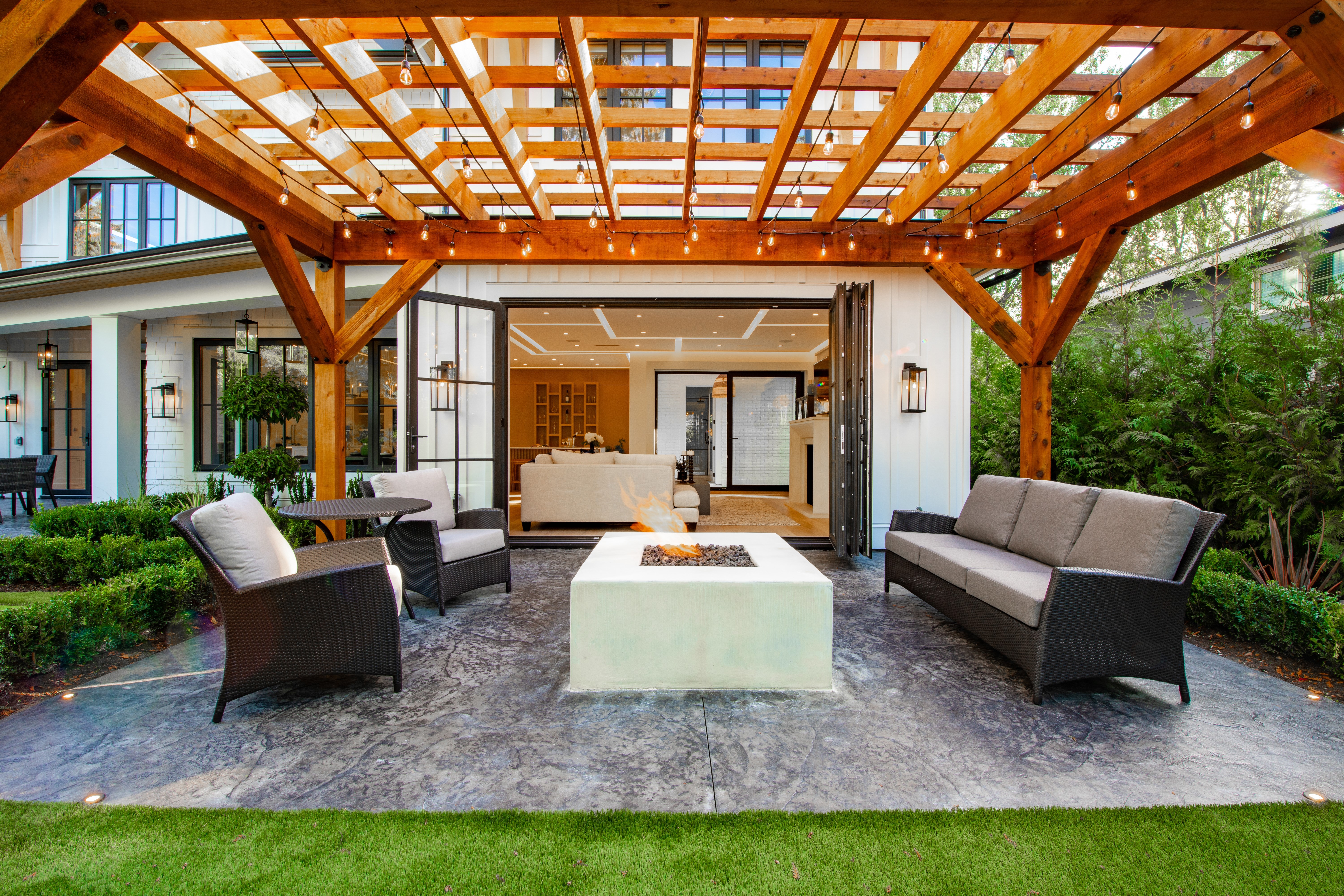 Concrete patio installation in Madison