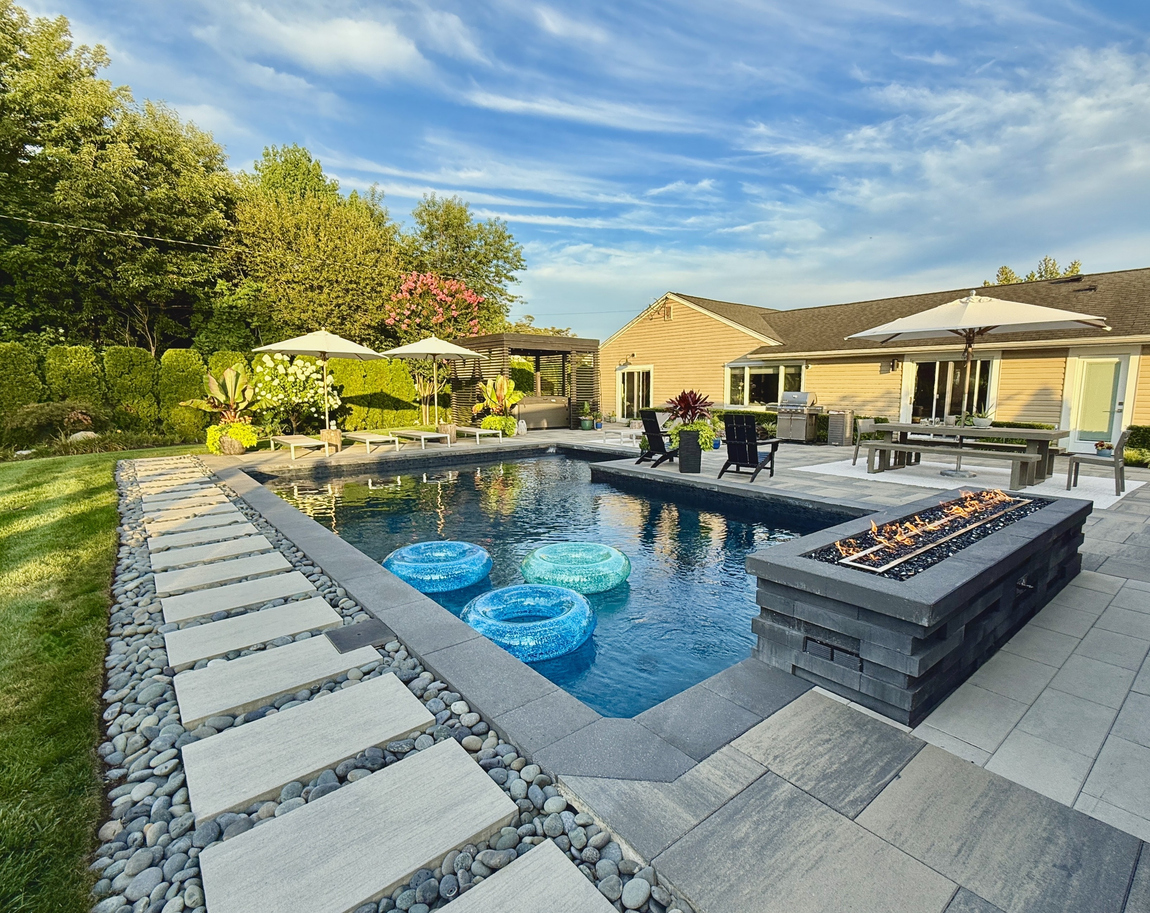 Pool Deck concrete installation in Madison